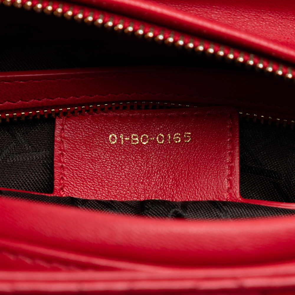 Pre-Loved Dior Medium Lambskin Cannage Lady Dior - Picture 6 of 7